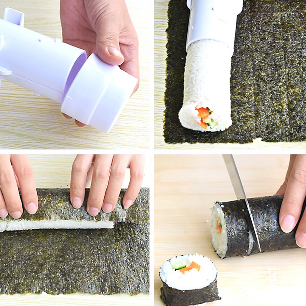 Роликовая форма для суши Набор изготовления роллов Базука рисовое мясо овощи