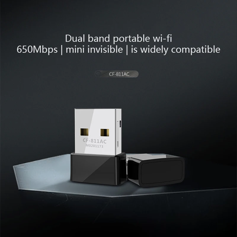 

650Mbs USB беспроводной 2,4G и 5,8G Wifi адаптер высокоскоростная сетевая карта двухдиапазонный для ноутбука Настольный для Windows XP/Vista/7/8/10 Mac