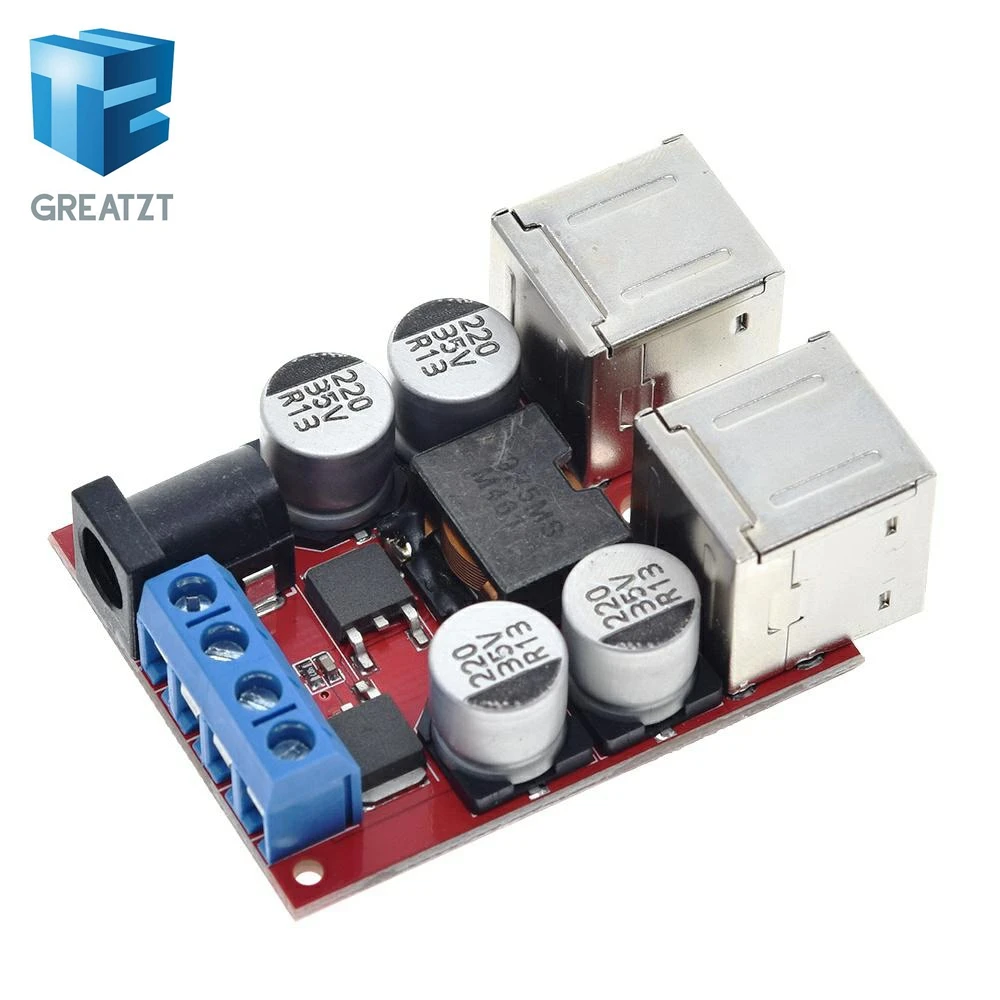 GREATZT DC модуль зарядки автомобиля 8 В 35 5 в 8А разгерметизации питания 4 порта USB