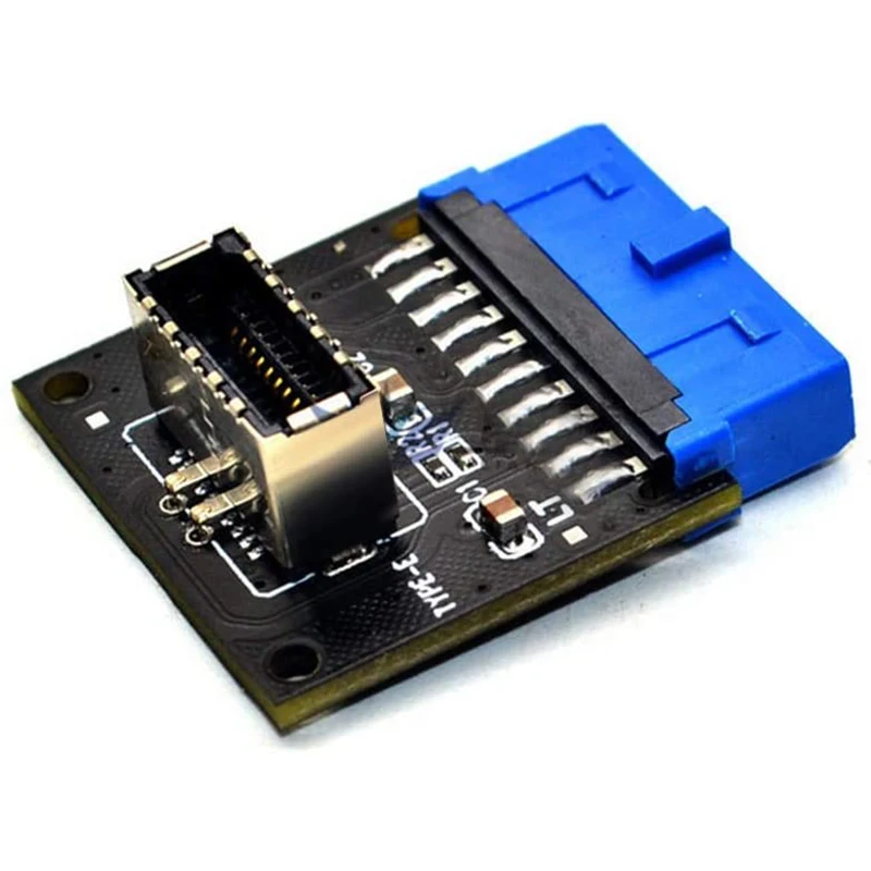 

5 Pcs Usb 3.1 Front Panel Socket To Usb 3.0 20Pin Header,R for Motherboard Card 20P Usb To Type-E Connector