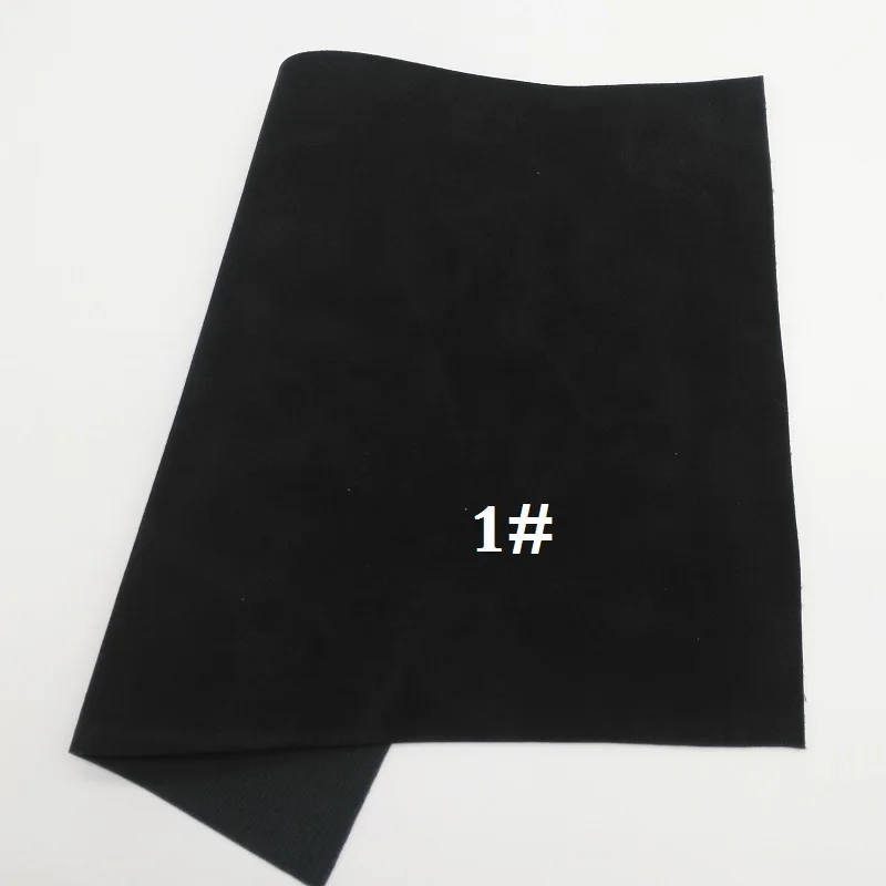 1 Glitterwishcome 21X29CM A4 Size Suede Faux Leather Fabric, Vinil Para Lozos, Synthetic Leather Fabric for Bows, GM386A - Цвет: 1
