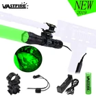 Светодиодный тактический фонарь 501B, красный, зеленый, белый фонарь для охотничьего оружие, винтовка, реле давления, крепление на рельс 20 мм, зарядное устройство 18650