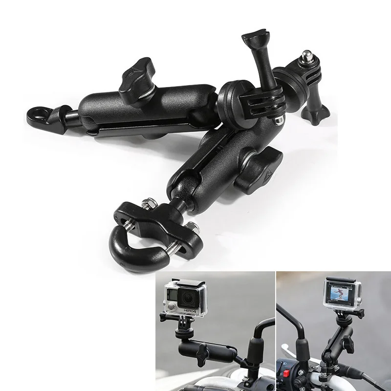 

Motorcycle Camera Holder Handlebar Mirror Mount Bracket FOR Suzuki burgman 400 125 GSX r600 R1000 S1000 R700 S750 drz 400