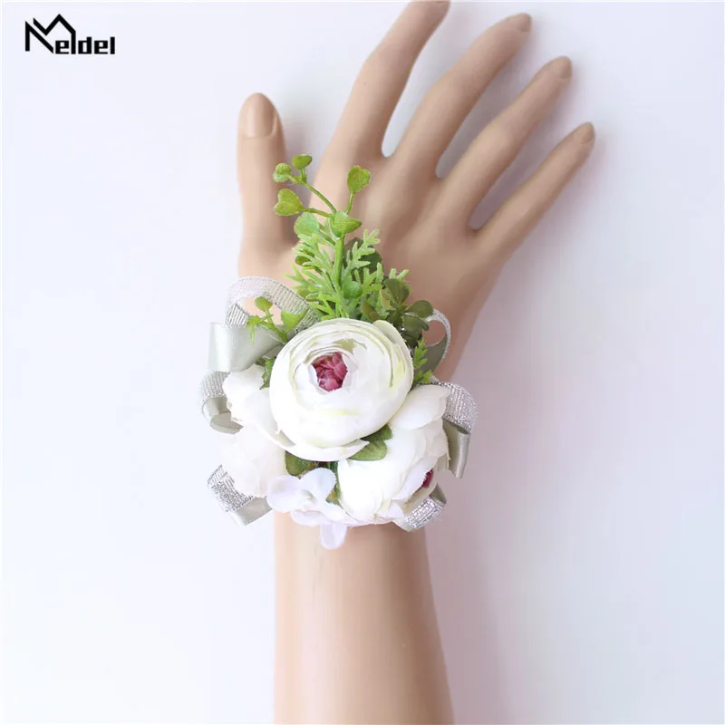 Meldel корсаж для жениха Бутоньерка Свадебный браслет на запястье корсажное