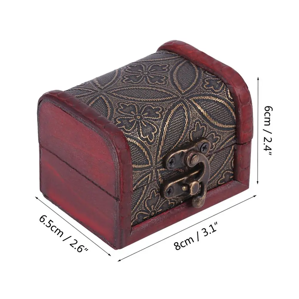 Фотофоны со старинным деревянным Ювелирные изделия Чехол Классическая