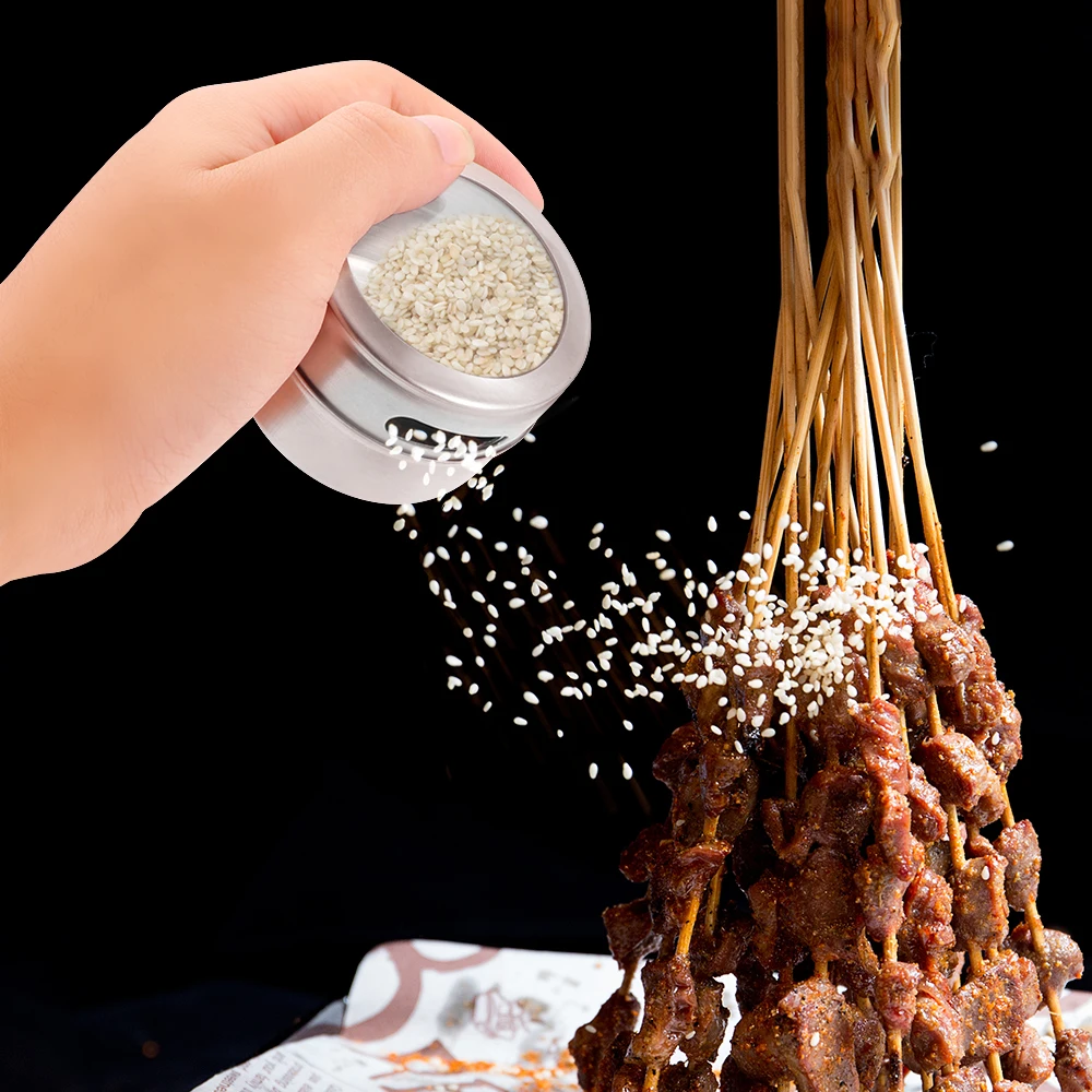 1 шт. прозрачная крышка для хранения специй из нержавеющей стали|Шейкеры и перца| |