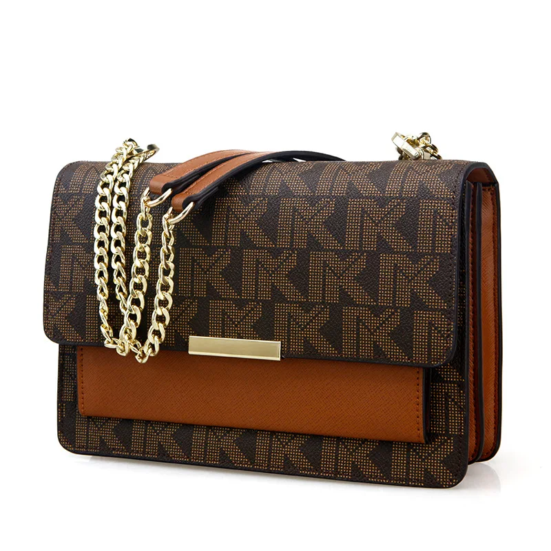 Новинка 2020 модные кожаные женские сумки Mk подходящие ко всему квадратные через