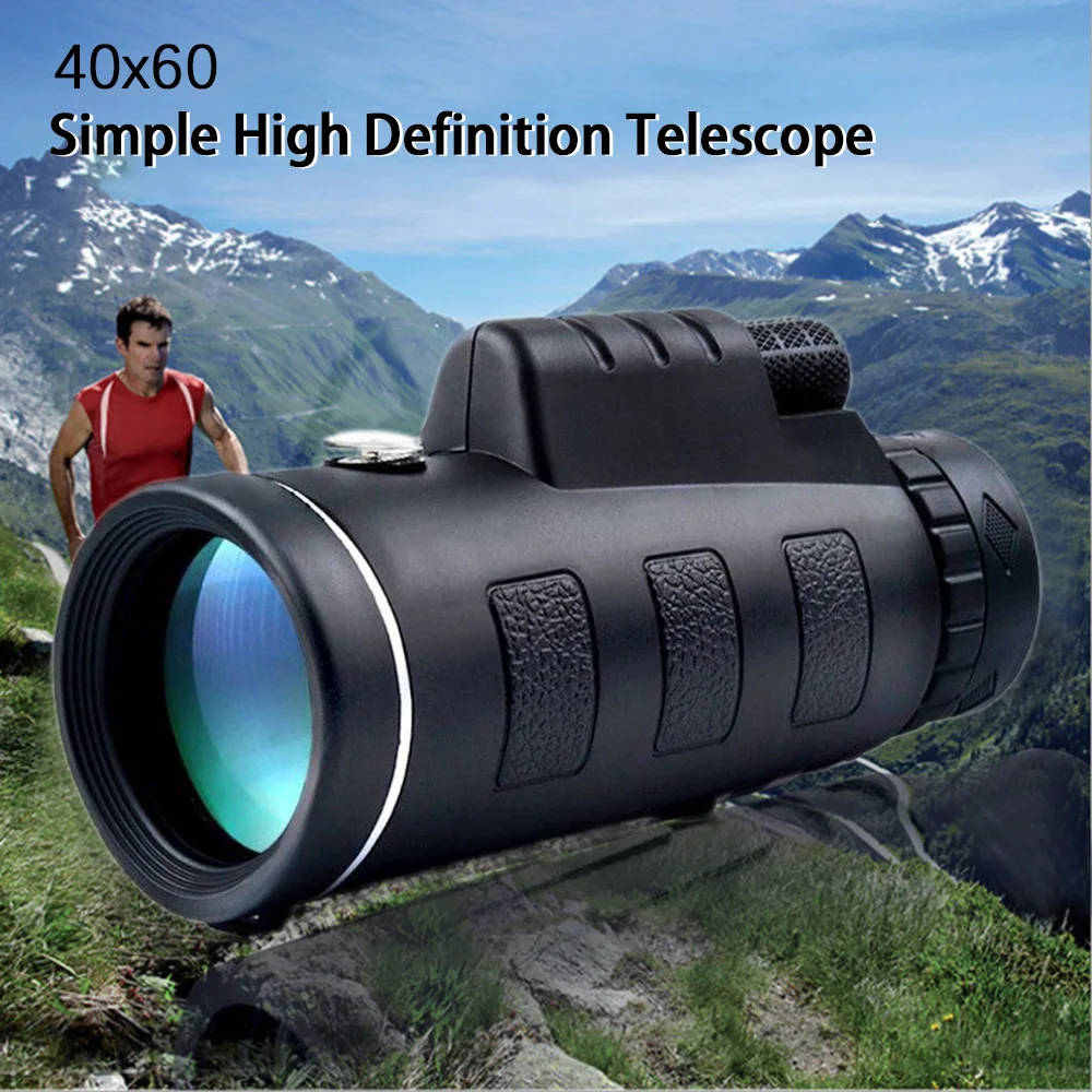 

HD 40x60 40X Mini Monocular Telescope Portable Day Night Vision Phone Telescope for Outdoor Hunting Camping Bird Watching Travel