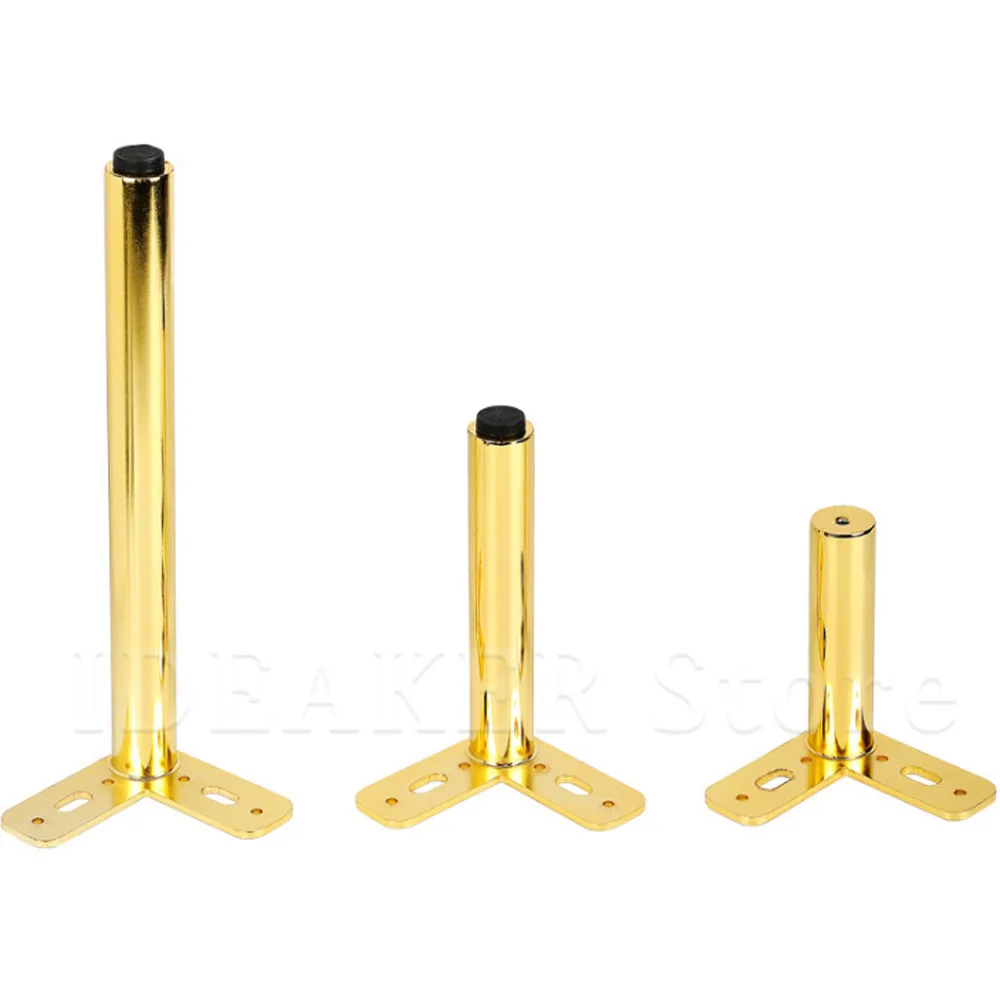 

Adjustable Metal Furniture Legs Replacement for Sofa Office Couch Cabinet TV Stand Leg Black Iron with Screws 1/4PCS