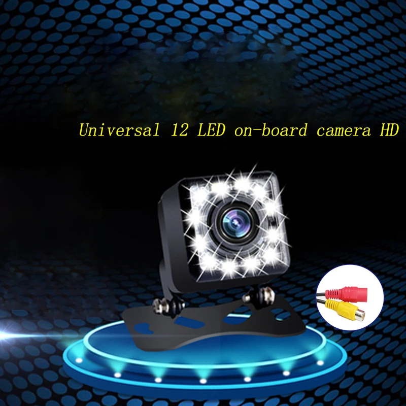 

EzZHA Universal 12 LED Car Camera HD CCD Night Vision Auto Rear View Camera 170 Wide Angle Backup Parking Vehicle Camera