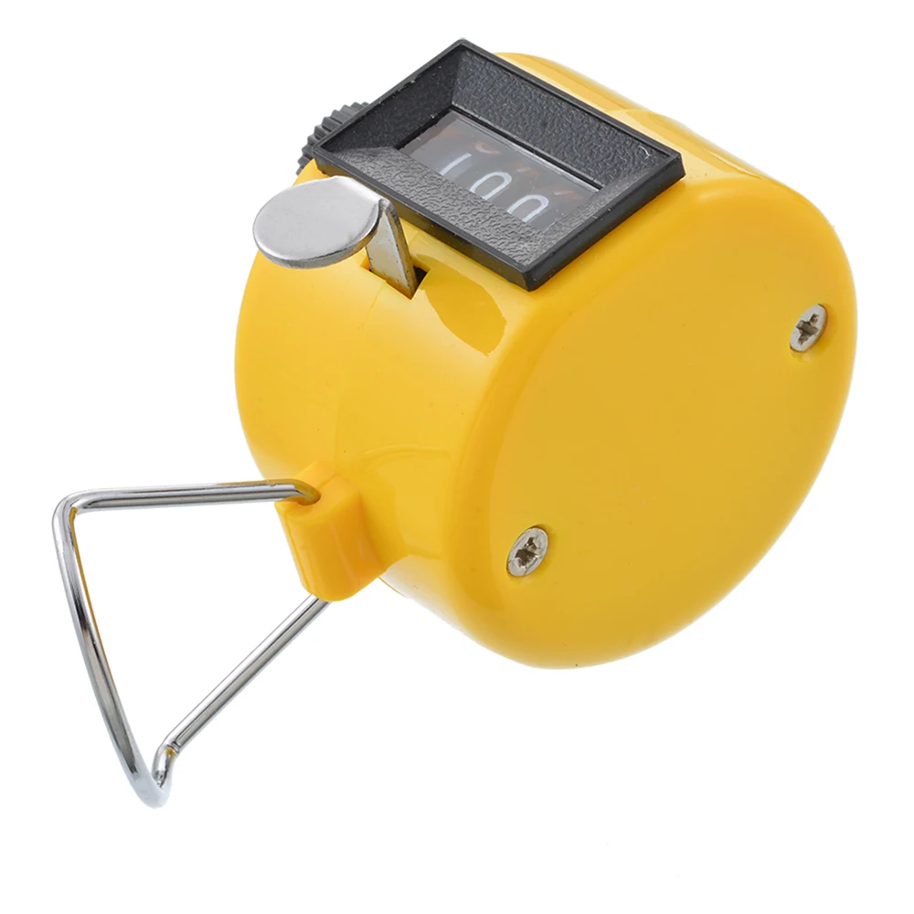

4 Digit Number Counters Plastic Shell Hand Finger Display Manual Counting Tally Clicker Timer Soccer Golf Counter