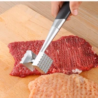 kitchen gadgets multifunction meat hammer two sides loose tenderizers portable steak pork tools stainless steel 1pcs