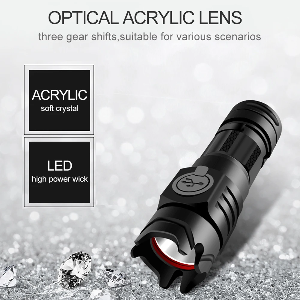 Высокий яркий 100000 люмен перезаряжаемый светодиодный светильник SST40 фитильный