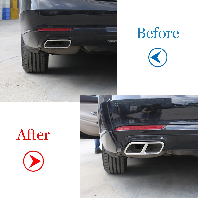 

Стальная накладка на выхлопную трубу для Mercedes Benz 13-15 GL Class X166 S R Class w222 w251 10-17, Стайлинг автомобиля 304, аксессуары VBVTF