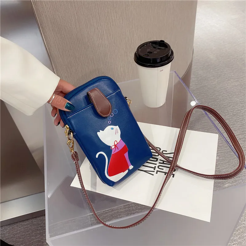 Women's branded bags purses leather Shoulder black boho mini luxury brand fake designer handbags fashion cute vintage crossbody | Багаж и