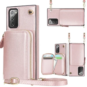 Luxury Leather Wallet Strap Cord Crossbody Phone Case For Samsung
Galaxy Note 20 Ultra 10 Plus Note 9 Lanyard Cover Phone case