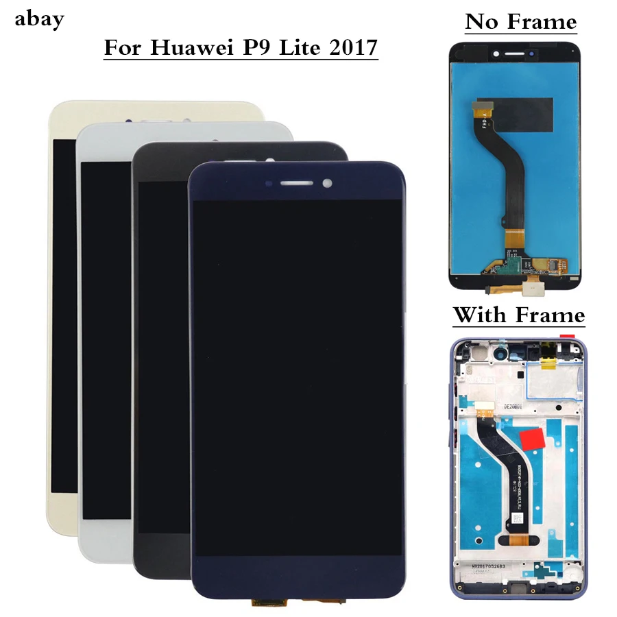 ЖК дисплей для Huawei P9 Lite 2017 сенсорный экран P8 в сборе Ремонтный PRA LA1 5 2 дюйма|Экраны