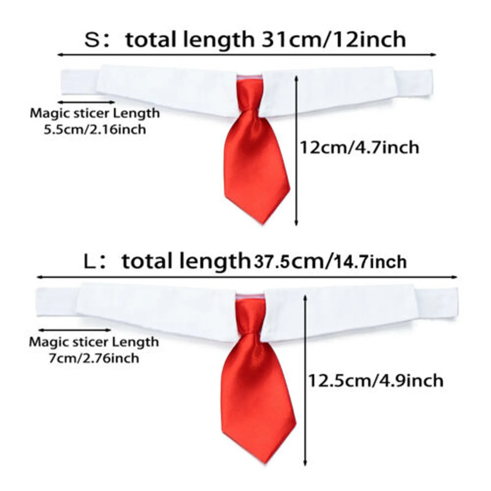 

Tuxedo Bow Ties Adjustable Formal Tie White Collar Dog Necktie Pet Accessories For Wedding Holiday Party Gift