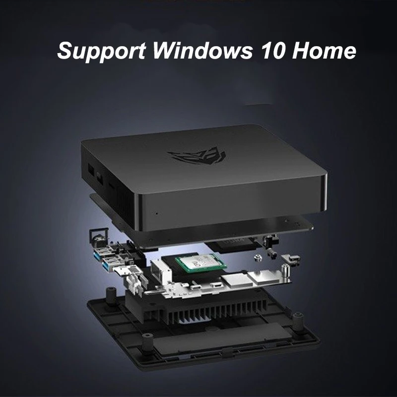 Мини ПК BMAX B1 Intel Celeron N3060 Windows 10 4 Гб ОЗУ 64 ГБ EMMC 2 ГГц + 5 Wi Fi 1000 Мбит/с BT4.2 USB3.0 поддержка