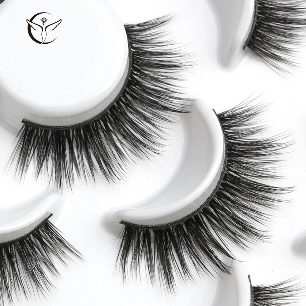 Mink eyelashes 3d mink hair eyelashes10 pairs long makeup 3d faux nature fake lashes extension false eyelashes Wholesale(10P