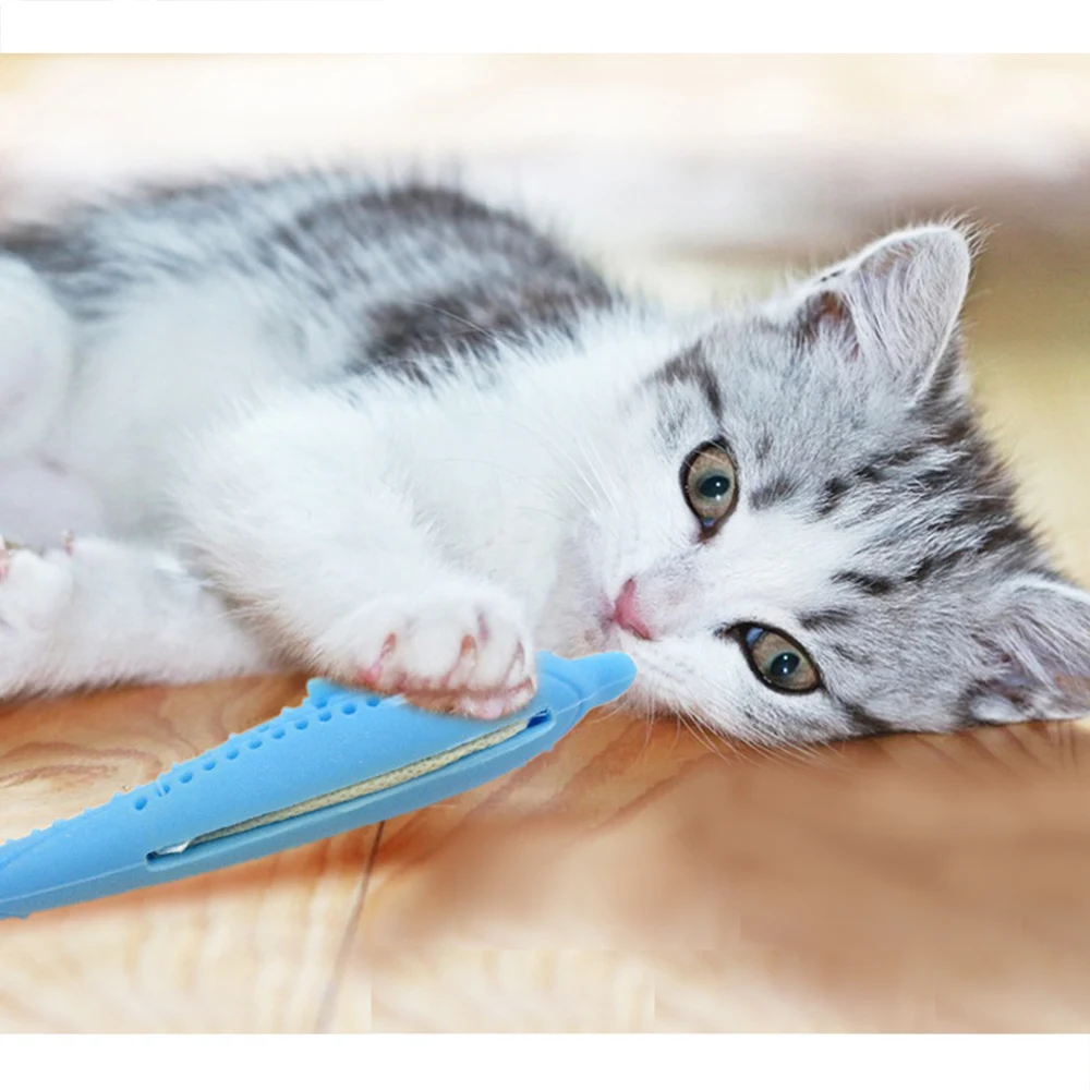 2 шт. игрушки для прорезывания зубов домашних животных в форме рыбки силиконовые