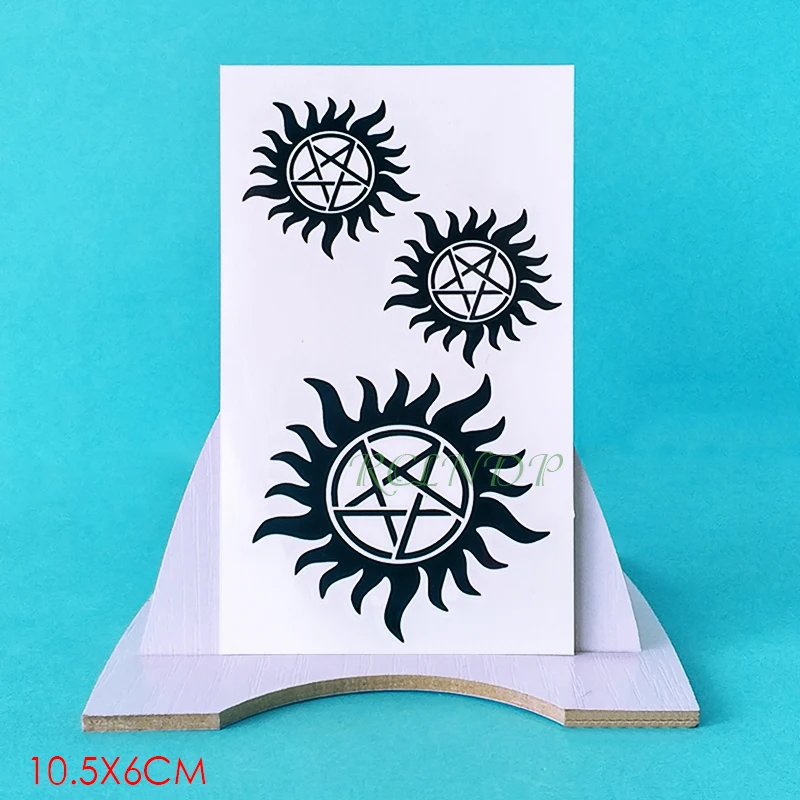 Водостойкая Временная тату-наклейка японское аниме Сверхъестественное