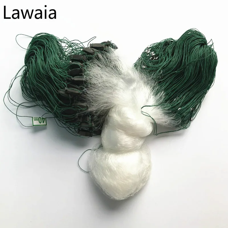 Lawaia рыболовная сеть Финляндии жаберная 3 слоя высокопрочная нейлоновая литая