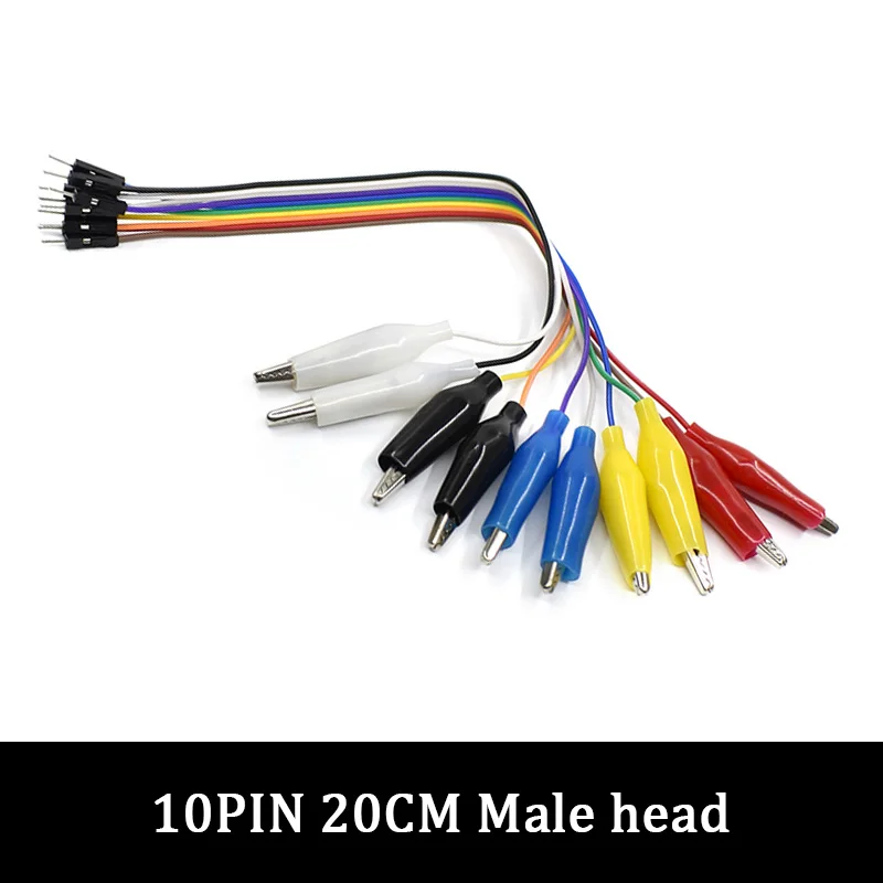 

Двойные зажимы типа «крокодил» 20/30 см, 10 контактов, скакалка, штекер, гнездо, зажим типа «крокодил», испытательный провод перемычка, кабель Dupont Line, соединение «сделай сам»