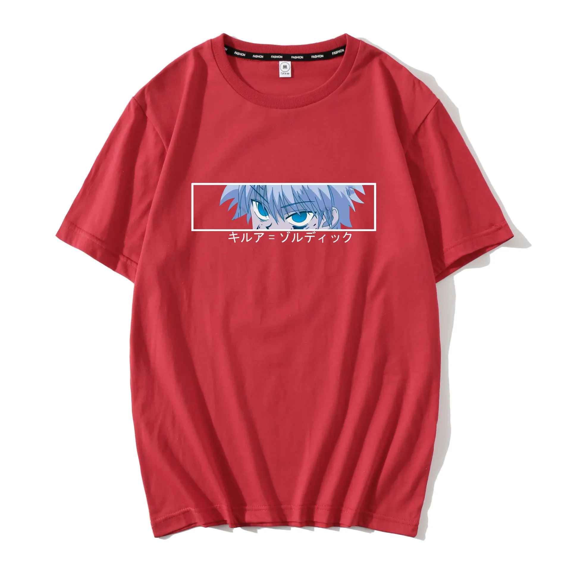 

Dark style T-shirt Hunter X Hunter women's top Japanese anime Harajuku Streetwewar fun cartoon Killua Zoldyck Devil Eye T-shirt