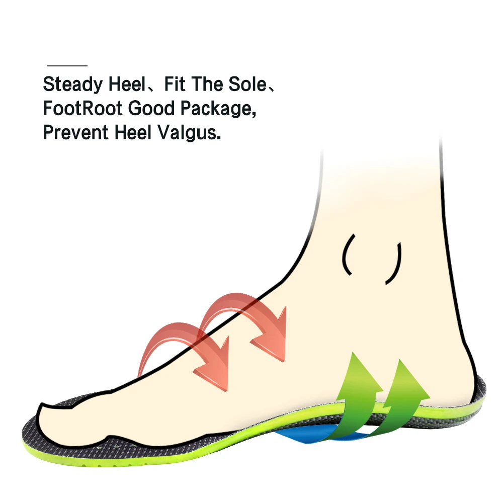 3ANGNI Inserts Foot Arch Support Orthopedic Shoes Insole For Women Men Flat Feet Corrector Plantar Fasciitis Pain Sole Protector