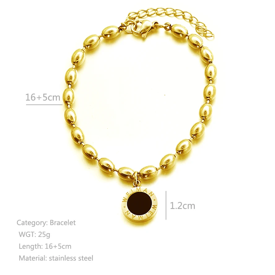 WEIMAN Роскошные брендовые цветные круглые черные эмалированные браслеты с