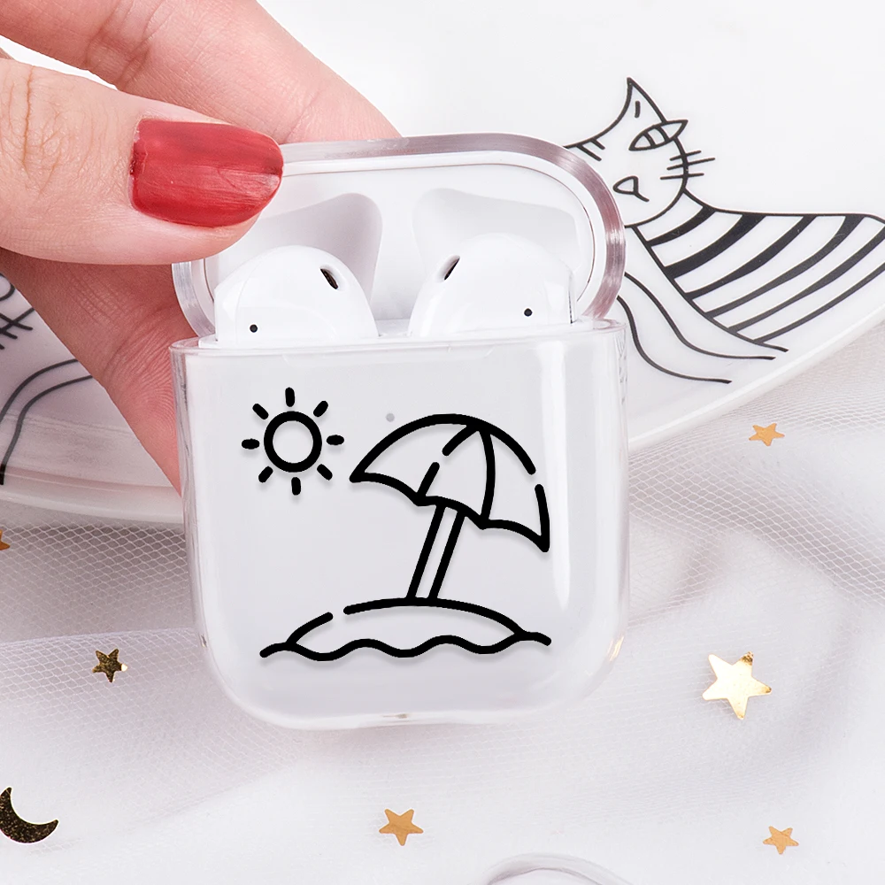 

Fashion Cover For Apple AirPods 2&1 Charging PC Hard Cover Wireless Bluetooth Earphone Case Capa For Apple Air Pods Case