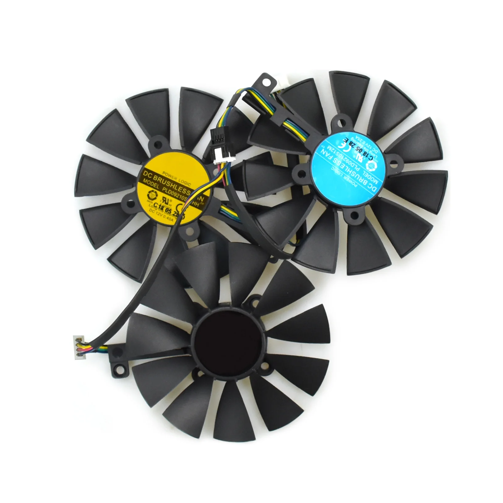 Для ASUS ROG STRIX RX580/480 GTX1080Ti/1080/1070Ti/1070/1060 игровой охлаждающий вентилятор|Кулеры и