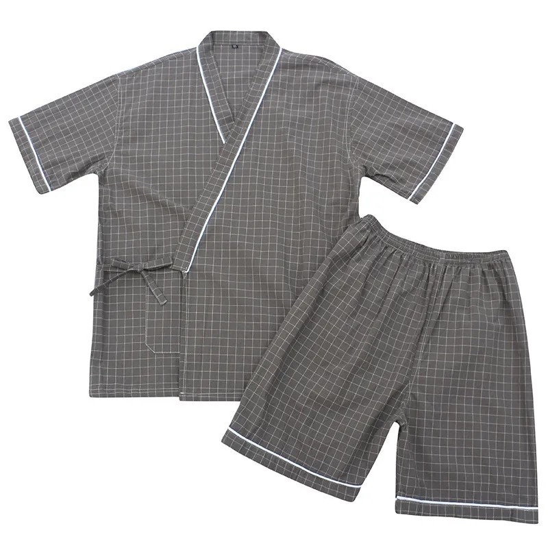 Японское кимоно кардиган пара Пижама для мужчин и женщин Yukata одежда сна