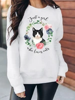 european and american autumn and winter printed pullover long sleeve all match sweater for women 2021 sweatshirt women