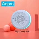 Беспроводной умный шлюз Xiaomi Smart Gateway 3 Aqara Hub M1S ZigBee 3,0, дистанционное управление, подключение к Wi-Fi, RGB, ночник для Mi Home, Apple Homekit