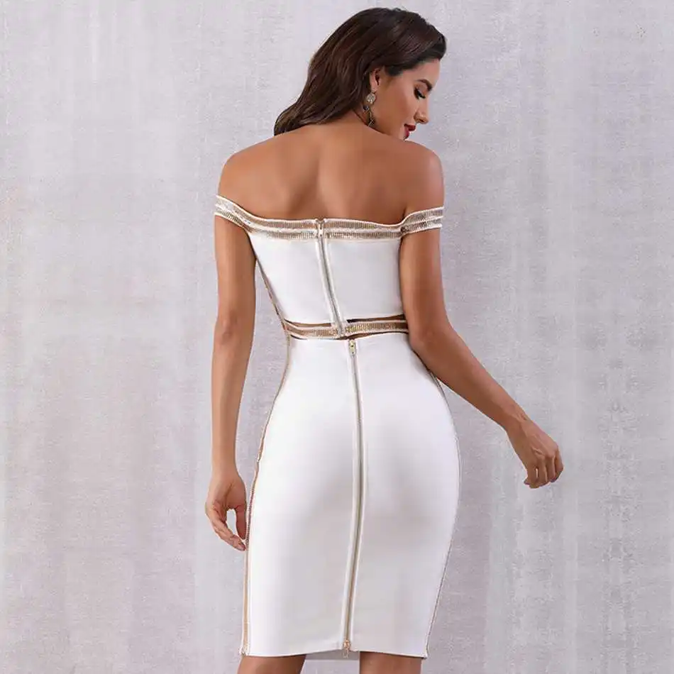 Женское Бандажное платье Seamyla Клубное вечернее в стиле знаменитостей летнее