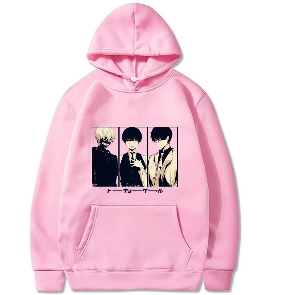 

2021 Unisex Japanese Anime Tokyo Ghoul Hoodie Pullovers Tops Long Sleeves Casual Autumn