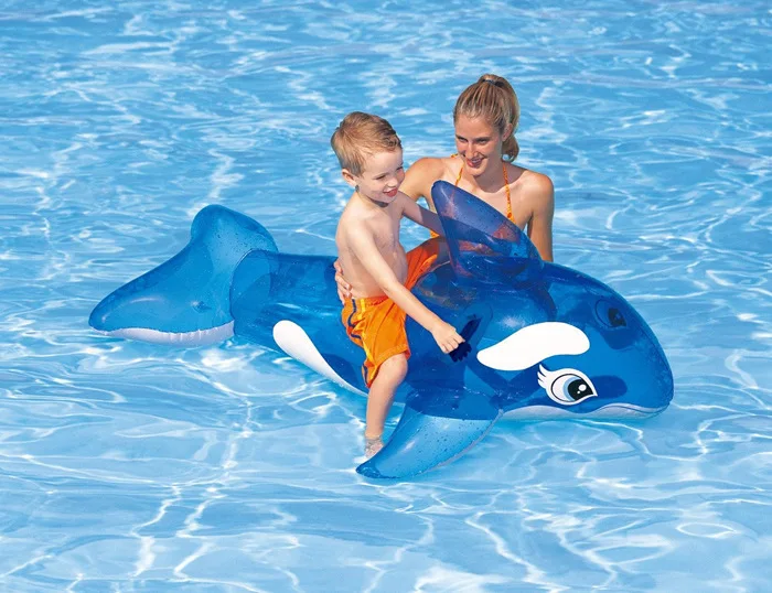 

Original authentic INTEX Little Whale Mount Water Play Toys Children's Inflatable Animal Mount