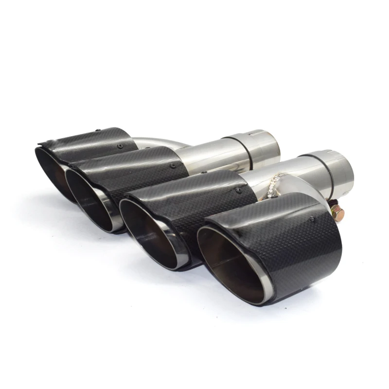 1 комплект глушитель хвостовик из углеродного волокна нержавеющей стали Форма h