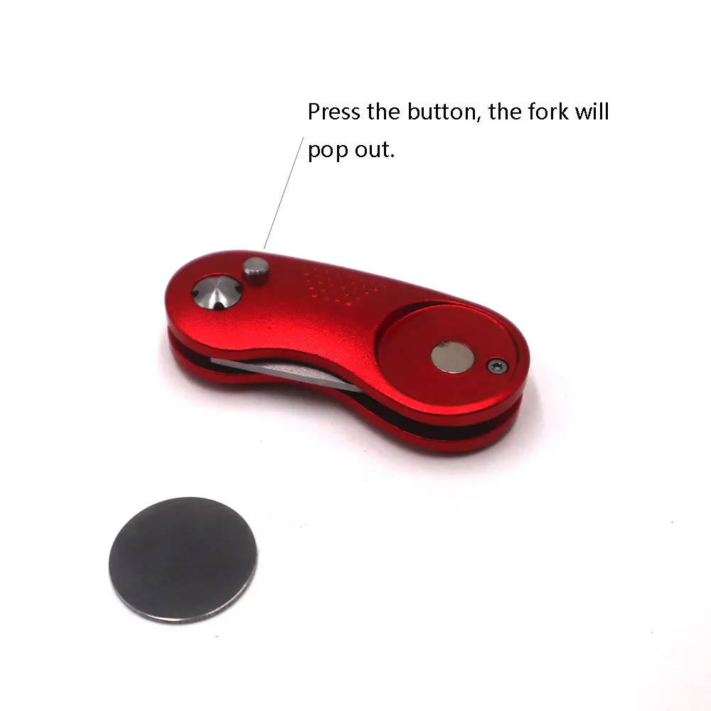 1 шт. аксессуары для гольфа зеленая вилка складной инструмент с мячом маркер шаг