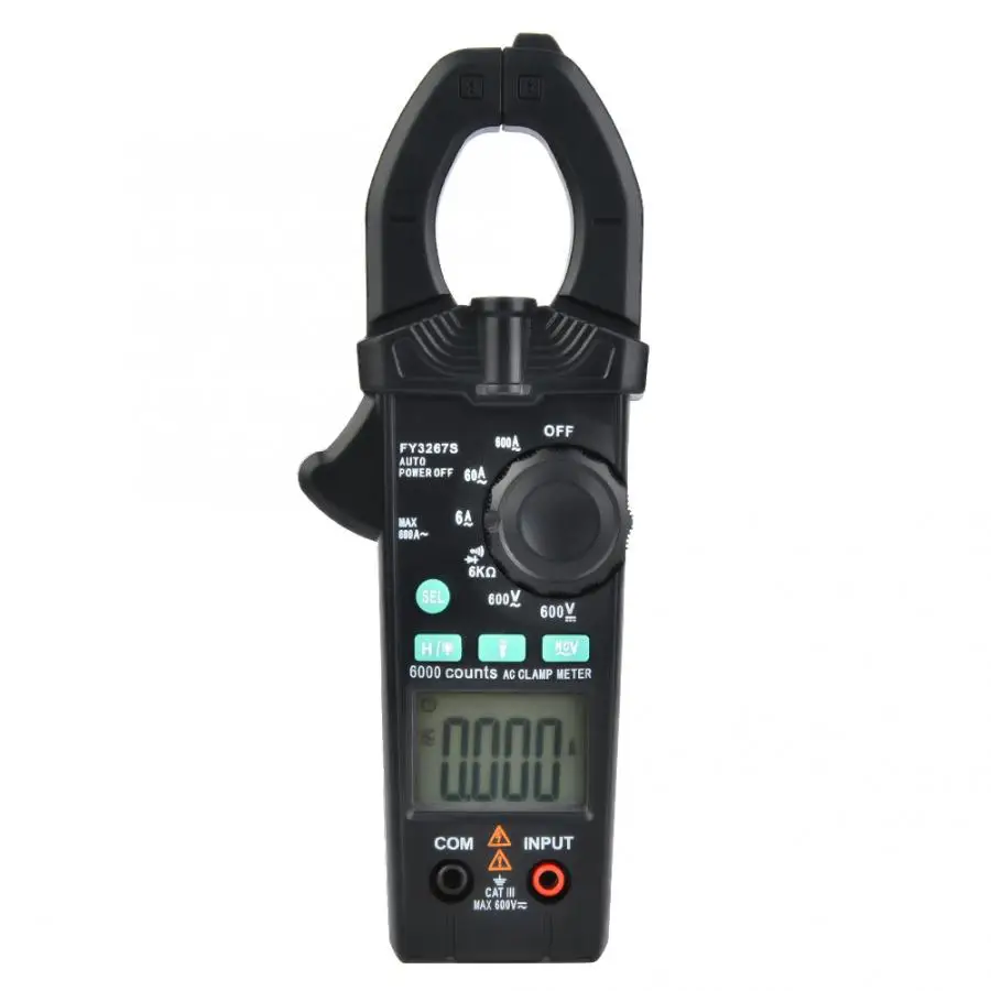 Портативный высокоточный цифровой токоизмерительный зажим 6000 отсчетов тестер