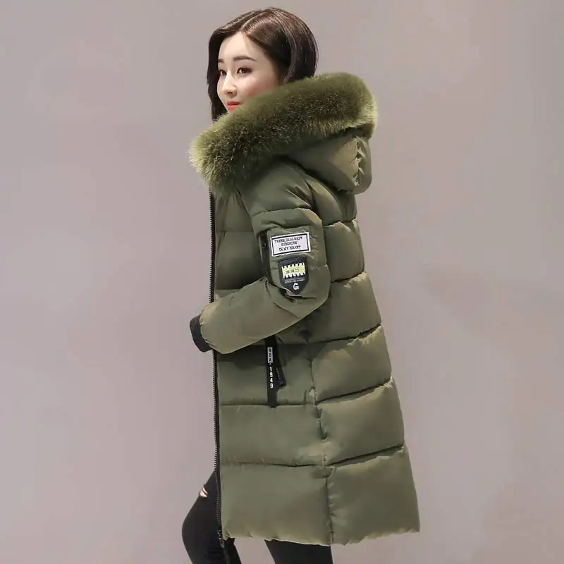 

winter overcoat female Plus size jackets women coats solid thick coat woman clothing hot sale long hooded zipper warm clothes