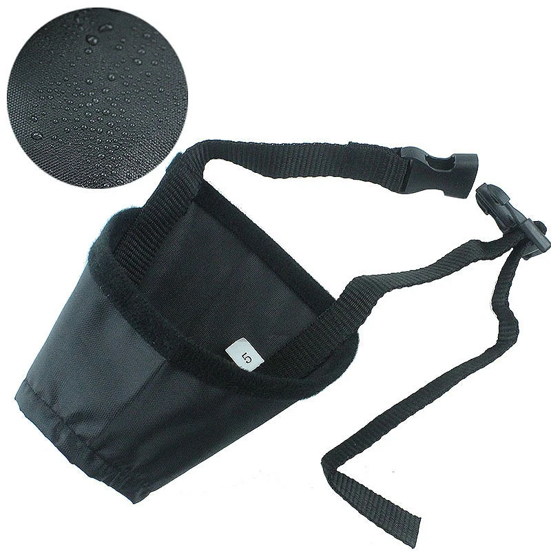 

Чехол для рта собаки подходит для крупных, средних и маленьких собак регулируемый нейлоновый ремень аксессуары для предотвращения укусов т...