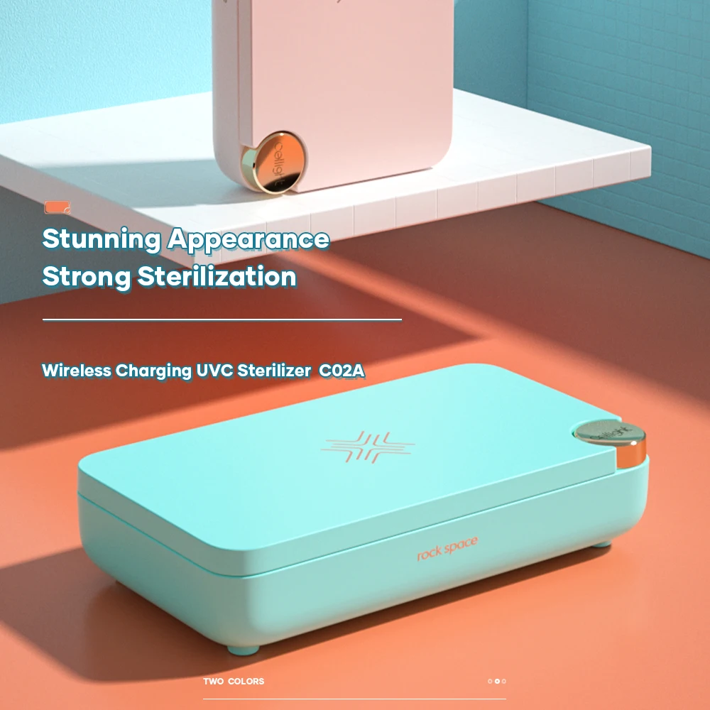 

ROCK 10W UV Disinfection Box Phone Sterilizer Multifunctional Ultraviolet Disinfector with Wireless Charge for Phone Mask Hygien