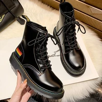 new winter womens platform boots short boots pu womens boots 2021 fashion ankle boots motorcycle punk boots warm and cotton