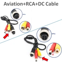 aviation to rca converter cable for car camera car dvr video cable car frontback camera cctv monitor subwoofer