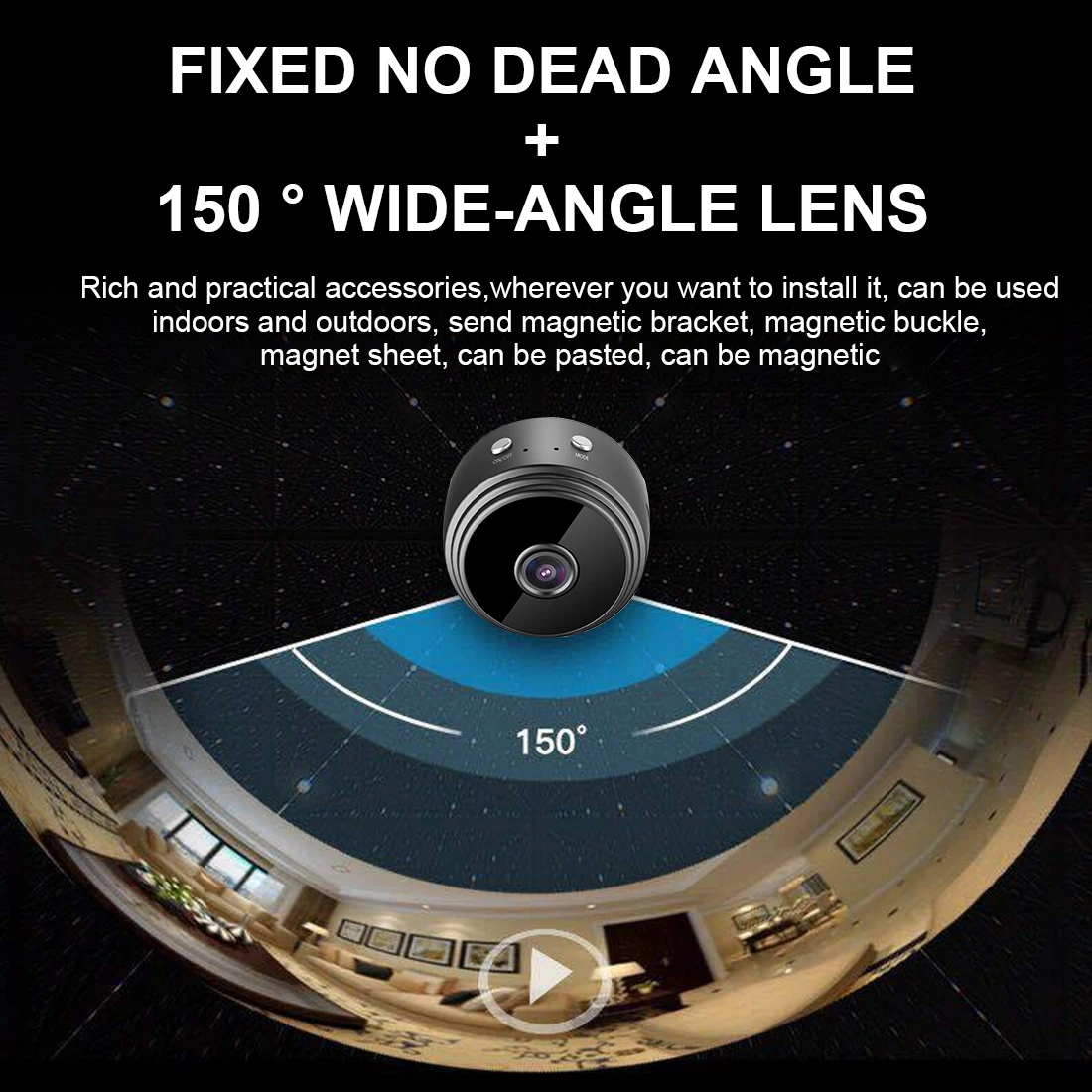 Мини-камера A9 HD 1080P датчик ночного видения видеокамера видеорегистратор движения