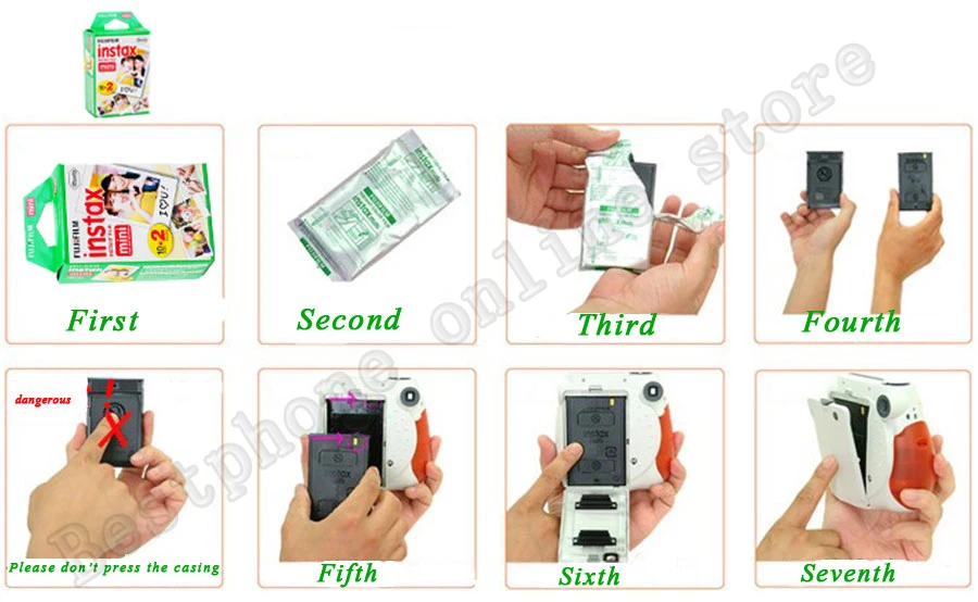 Белая пленка Fujifilm Instax Mini 9 3 дюйма 10 20 30 40 50 60 100 листов для камеры моментальной печати Polaroid FUJI Mini 9 8 7s 70 90