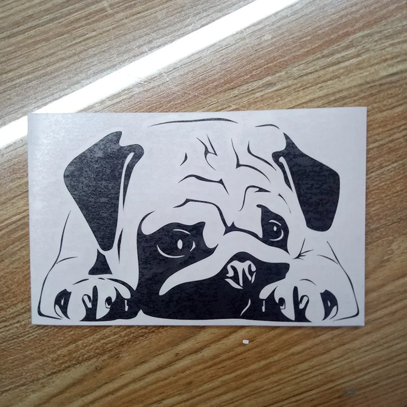 Индивидуальный классический Мопс виниловые наклейки в виде Фотообоев c